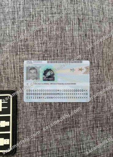 USA new green card, permanent resident 2023 photolook BACK
